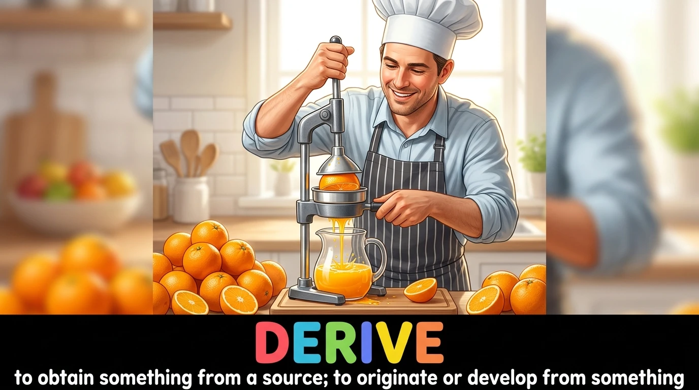 English Illustration for derive